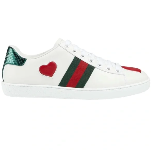 Gucci Ace Heart leather sneakers - Picture 2 of 10